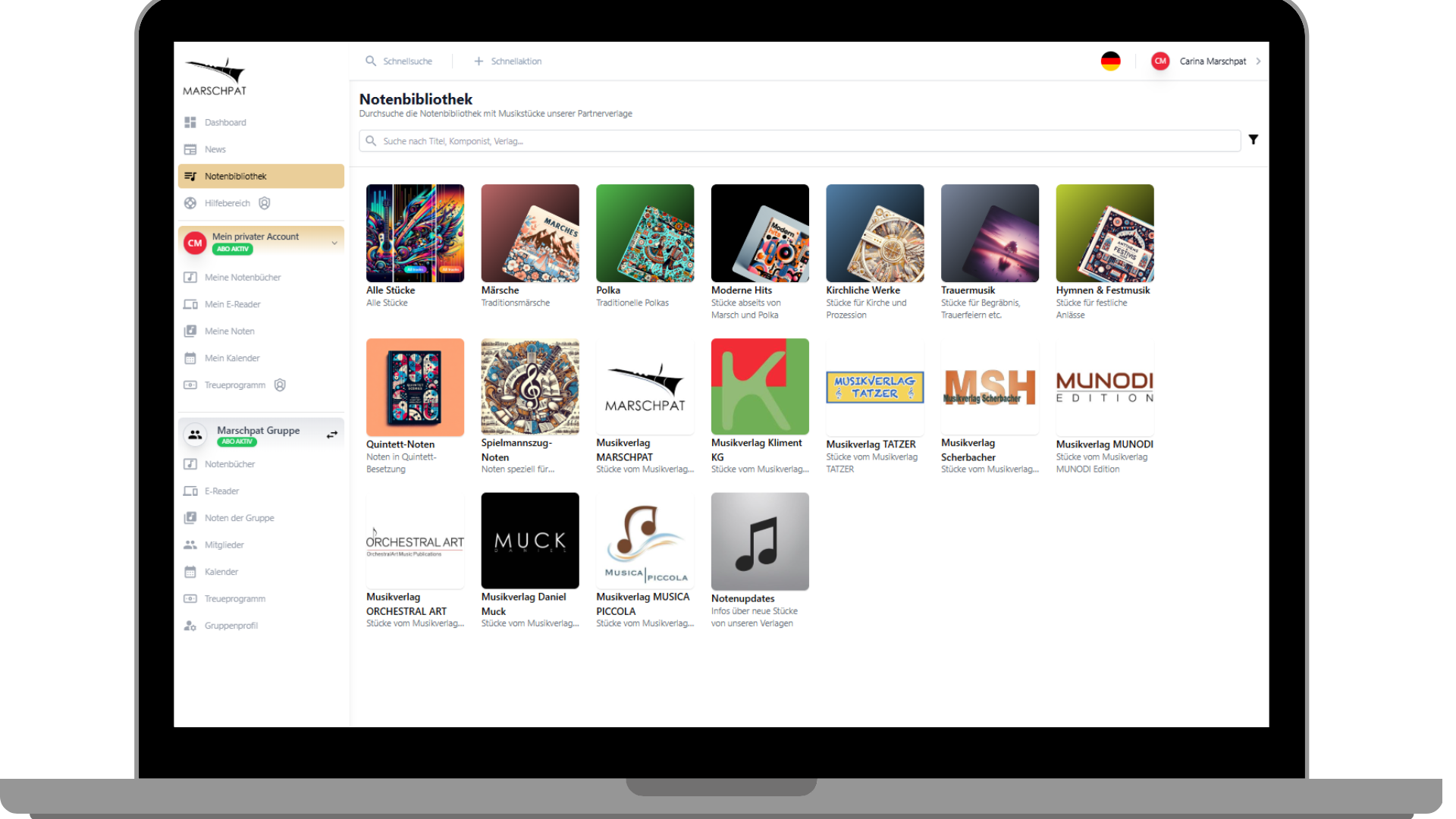 Marschpat Web-app